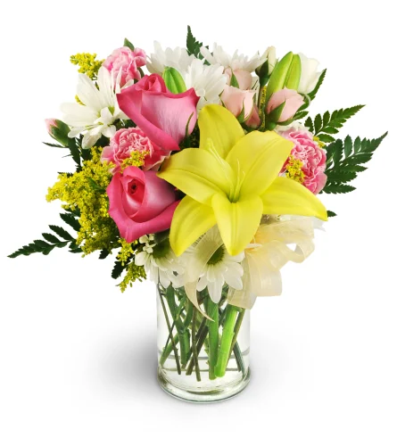 The Prettiest Picture - Mixed Arrangement with Asiatic Lilies